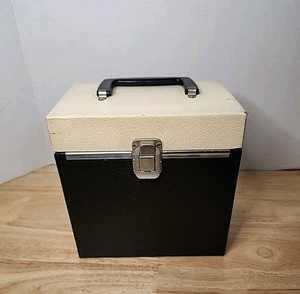 Wood Style 7"/45 rpm Vintage Vinyl Record Storage Box/Case Holds 50 - Bild 1 von 9