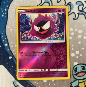Gastly 36/111 Reverse Holo Sun & Moon Crimson Invasion Pokemon Card 2017 LP - Picture 1 of 3