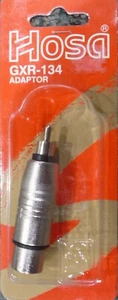 HOSA GXR-134 RCA Stecker auf XLR Buchse Adapter NOS - Bild 1 von 2