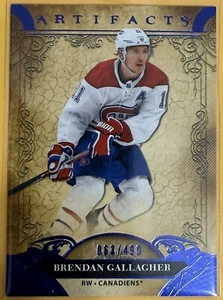 2020-21 Upper Deck Artifacts #49 Brendan Gallagher /499 Purple - Picture 1 of 2