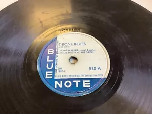 Blues 78 TBONE WALKER t-bone blues edgeflak not in grooves BLUE NOTE JimmySHIRLY - Picture 1 of 2