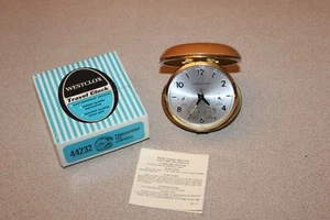 1971 WestClox Travel Alarm Clock Travazone Luminous #44232 Nonbreakable Case - Picture 1 of 14