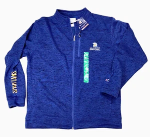 Champion Mens San Jose State Spartans Fleece Full Zipper Jacket Blue - Picture 1 of 11