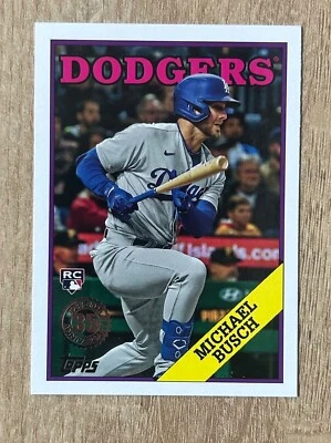2023 Topps Update '88 Topps Baseball #88US8 Michael Busch RC Los Angeles Dodgers - Image 1 of 2