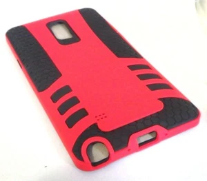 Samsung Galaxy Note 4 Phone Case by CellJoy Red w/ Flex-grip No Slip Grip - Picture 1 of 3