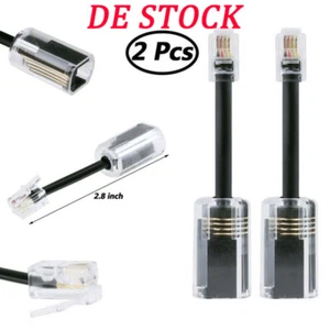 Telefonkabel Entwirrer Verdrehschutz Twist Stops für Telefonhörer Kabel Schwarz - Bild 1 von 9