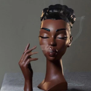 Head Scents Burner Black Women,Headscents Incense Holder,Resin Incense Burner - Picture 1 of 11
