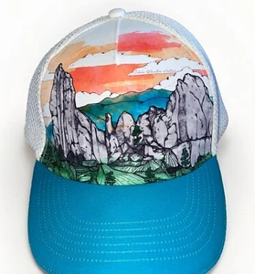 Headsweats Artist Series Landscape Idaho Mountain Trucker Hat Cap Mesh Snapback - Picture 1 of 9