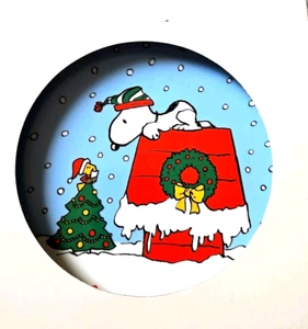 Plato de Navidad Willits 1987 Peanuts Snoopy - Primera edición limitada con caja - Imagen 1 de 4