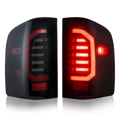 LED Tail Lights Black Smoke For 2007-2014 Chevy Silverado 1500 2500 HD 3500 HD Foto 1 de 4