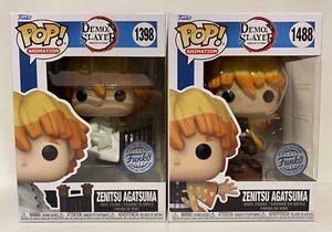 Zenitsu Agatsuma Pop! Vinyl #1398 #1488 Demon Slayer (set of 2) - Picture 1 of 2