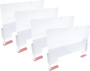 888 Display 4 Pack Saver Elegant Plexiglass Shield Sneeze Guard Finished Corner - Picture 1 of 9