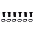 Musiclily Pro Black 6 Sets 10mm Bushing & 14mm Washer For Guitar Tuning Peg Head