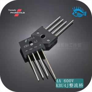 2 Stück Original Fairchild KBU4J 4A 600V 4 Pins einphasige Brücke Gleichrichter KBU - Bild 1 von 4