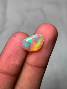 2.30 CT Genuine Natural Opal Rose Cut Gemstone Ethiopian Welo Fire Opal Stone - Picture 1 of 3
