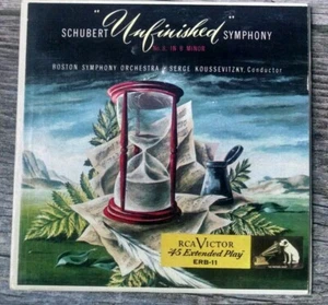 Schubert Unfinished The Boston Symphony conducted by Serge Koussevitzky 45 RP - Picture 1 of 5