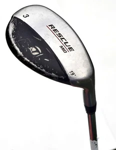 TaylorMade Rescue Mid 3 Hybrid 19* Degree Golf Club Regular Flex Steel Shaft - Picture 1 of 5