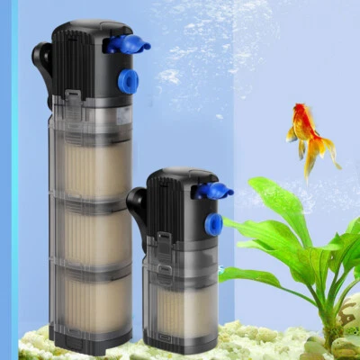 500/1500L/H Aquarium Innenfilter Kompakt Filter Schwammfilter Aquarien Pumpe DHL - Bild 1 von 4