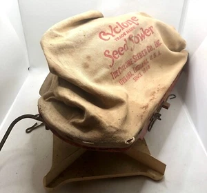 Vintage Cyclone Seed Sower Seeder Co Urbana Indiana Handkurbel funktioniert antik USA - Bild 1 von 8