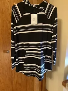 Lularoe Amber M Medium Striped, Black And White NWT - Picture 1 of 3