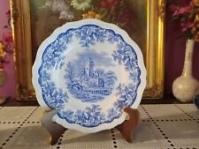 Vintage Spode Blue Room Collection 'RUINS' Blue Transferware 11" Dinner Plate 