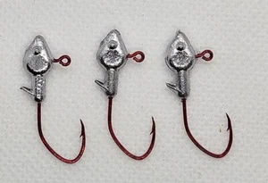 50 1/16 Lead Minnow head Unpainted Jig Eagle Claw Little Nasty #4 MADE IN USA - Picture 1 of 1