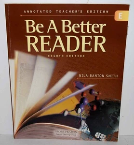 GLOBE FEARON BE A BETTER READER LEVEL E 8th Edition TE Brand New FREE SHIPPING - Picture 1 of 3