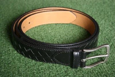 Cinturón de cuero sintético negro tejido CALVIN KLEIN para hombre talla 50 Foto 1 de 4