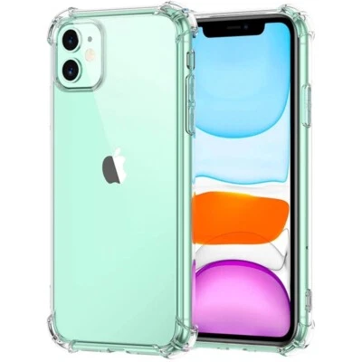 Clear Case For iPhone 17 Pro Max 16e 15 Pro 14 11 12 13 SE Shockproof Back Cover