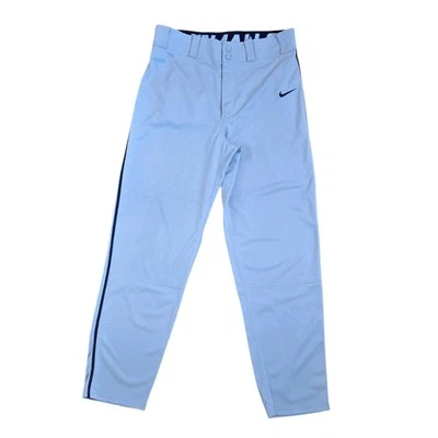 Pantalones de béisbol Nike Swingman medianos para hombre grises con dobladillo abierto a rayas negras LEER Foto 1 de 4