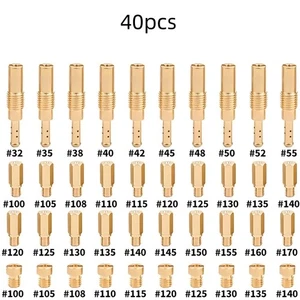 40pcs/Set Carburetor Main Jet Slow/Pilot Jet Kit For PWK Keihin OKO CVK PE - Foto 1 di 7