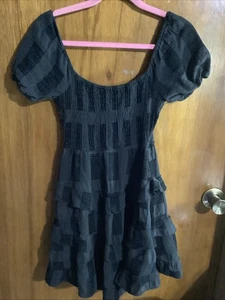 Altar’d Stated Small Milkmaid "Black" gesmokt ~Stufen Rüschen~kariert - Bild 1 von 12
