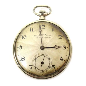Reloj de Bolsillo Antiguo Rolex PALANCA DE PRECISIÓN 7 RÉCORDS MUNDIALES 42mm Cuerda Manual - Imagen 1 de 6