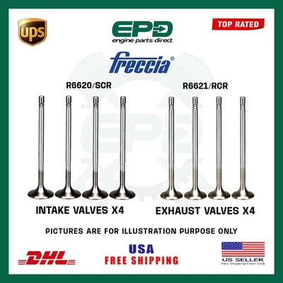 ANSUG- Und AUSPUFFVENTILE 8 Stück Für BMW 2.0 N47 N47D20 N47D20C Dieselmotor - Bild 1 von 2