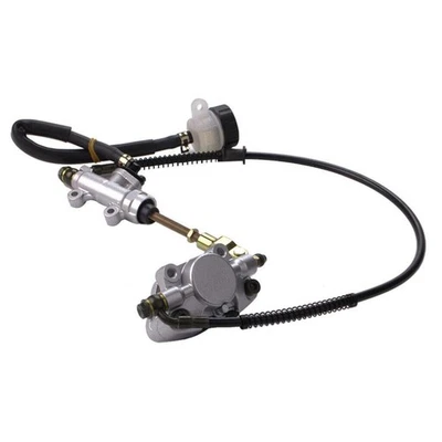 Motorcycle Hydraulic Rear Disc Brake Caliper Master Cylinder&Brake Pads Foot - Image 1 of 4