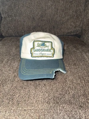 Landshark первоклассный больше пиво акула укус классный новый без ЯРЛЫКОВ шляпа крышка папа ремень регулируемый  - Изображение 1 из 3
