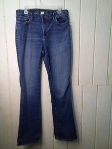 Pantalones de mezclilla Eddie Bauer para mujer 14T 14 altos ligeramente curvilíneos Bootcut azul - Imagen 1 de 15