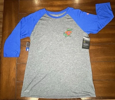Футболка женская Nike Dri-Fit Florida Gators рукав 3/4 большой бейсбольный стиль - Изображение 1 из 4
