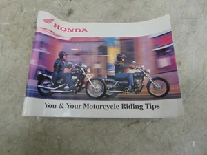 Honda You and Your Motorcycle Riding Tips Manual P/N 51ONM600 - Picture 1 of 2