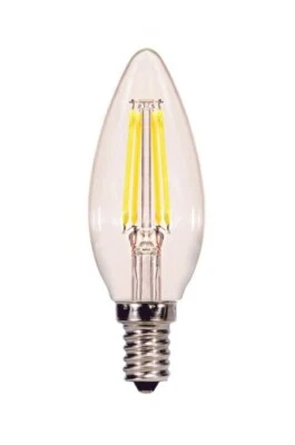 4.5 Watt B11 LED Candelabra Base Lightning Fixture 120V - SATCO-S29877 - Image 1 of 4