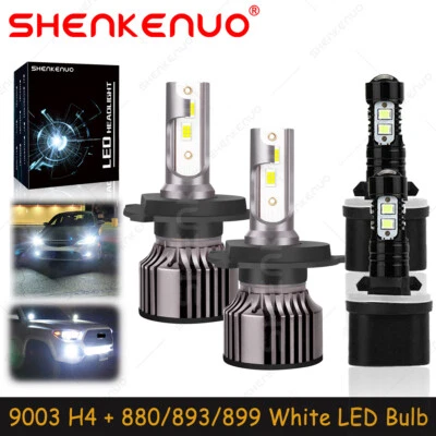 Белые светодиодные противотуманные фары дальнего и ближнего света V25 для Ford Aspire 1994-1997 годов выпуска - Изображение 1 из 4