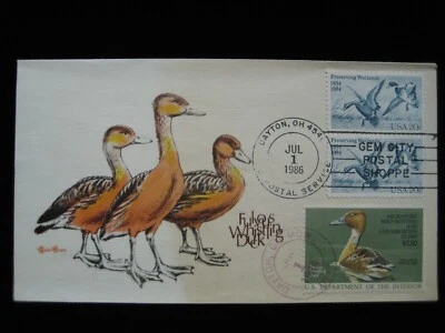 USA / 1986 FDC - 1986 Migratory Bird Hunting & Conservation Stamp - Image 1 of 3