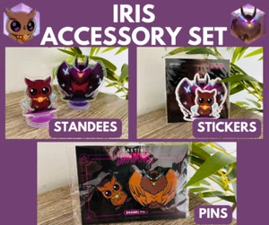 Casting Shadows Iris Standees, Stickers & Pins Set Kickstarter Exclusive SEALED - Bild 1 von 9
