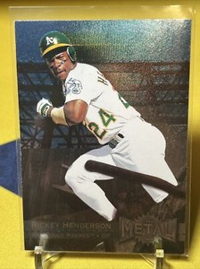 Rickey Henderson 1996 Fleer Metal Universe #237 Oakland A's