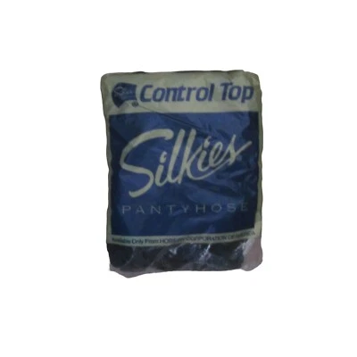 NEW SILKIES Navy Control Top Light Support Legs Pantyhose Hosiery Sz L - Image 1 of 2
