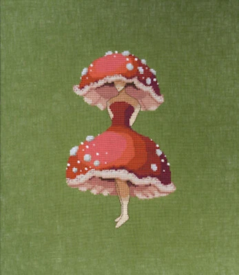 Cross Stitch Chart ~ Nora Corbett The Dark Forest - Miss Forest Mushroom #NC343 - Image 1 of 4