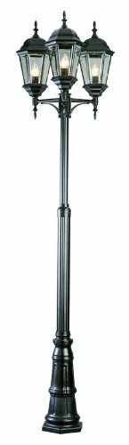 Trans Globe Lighting 4995 BK Exterior Clásico 98" Poste Luz, Negro Foto 1 de 1