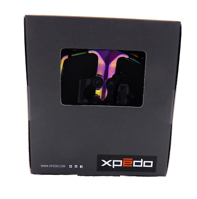 Pedal de plataforma Xpedo Ambix, mancha de óleo, dupla face - Imagem 1 de 3