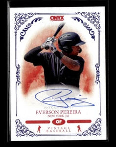 2022 Onyx Vintage #VAEP Everson Pereira Autographs Red - Picture 1 of 2