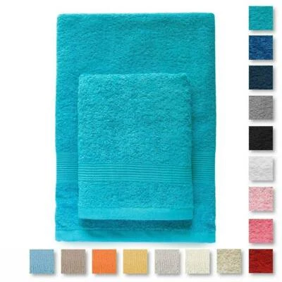 Set asciugamani 1+1 Morbidissimi in Spugna 560 gr/mq V818 - Immagine 1 di 4